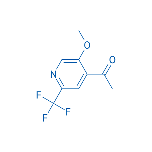 1-(5-Methoxy-2-(trifluoromethyl)pyridin-4-yl)ethan-1-one 100mg