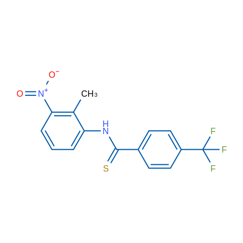 N-(2-Methyl-3-nitrophenyl)-4-(trifluoromethyl)benzothioamide 1g