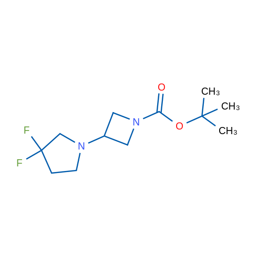tert-Butyl 3-(3,3-difluoropyrrolidin-1-yl)azetidine-1-carboxylate 250mg