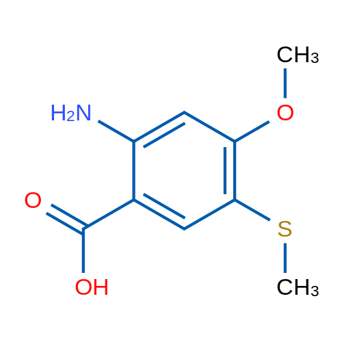 2-Amino-4-methoxy-5-(methylsulfanyl)benzoic acid 1g