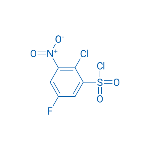 2-Chloro-5-fluoro-3-nitrobenzene-1-sulfonyl chloride 5g