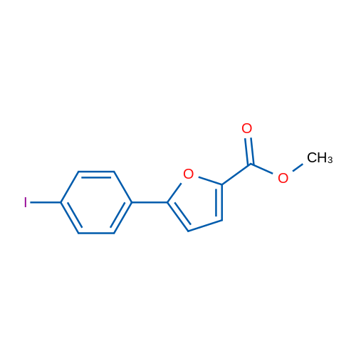 Methyl 5-(4-iodophenyl)furan-2-carboxylate 1g