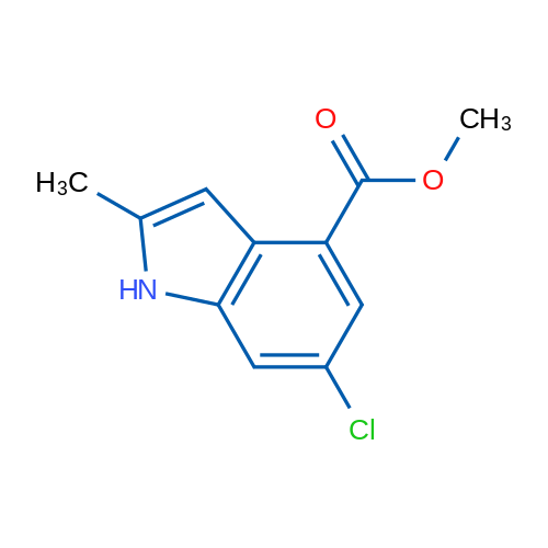 Methyl 6-chloro-2-methyl-1H-indole-4-carboxylate 1g