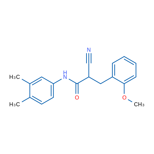 2-Cyano-N-(3,4-dimethylphenyl)-3-(2-methoxyphenyl)propanamide 1g