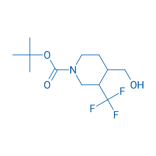 tert-Butyl 4-(hydroxymethyl)-3-(trifluoromethyl)piperidine-1-carboxylate 100mg