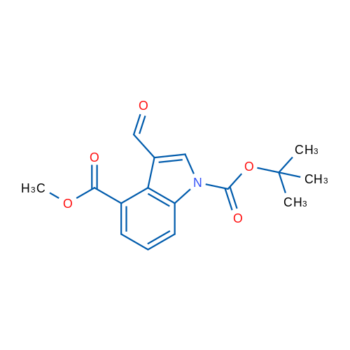 1-tert-Butyl 4-methyl 3-formyl-1H-indole-1,4-dicarboxylate 1g