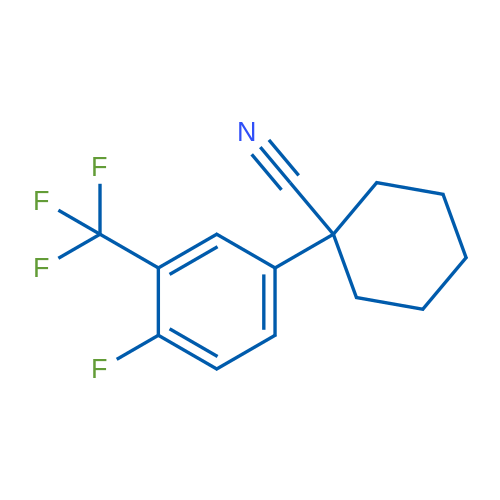 1-(4-Fluoro-3-(trifluoromethyl)phenyl)cyclohexanecarbonitrile 1g