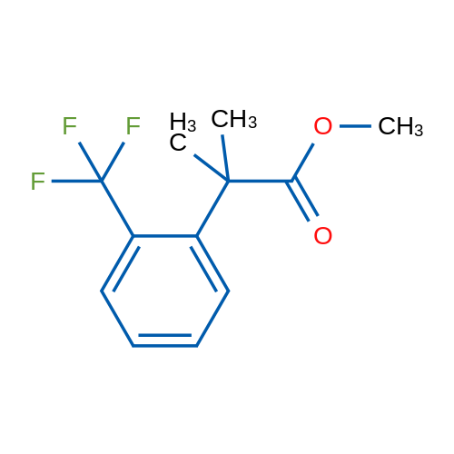 Methyl 2-methyl-2-(2-(trifluoromethyl)phenyl)propanoate 1g