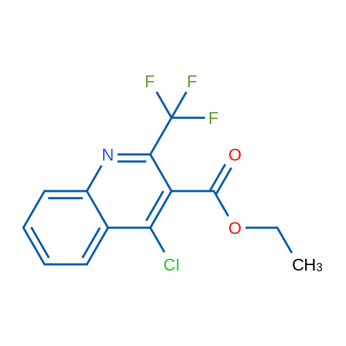 Ethyl 4-chloro-2-(trifluoromethyl)quinoline-3-carboxylate 1g