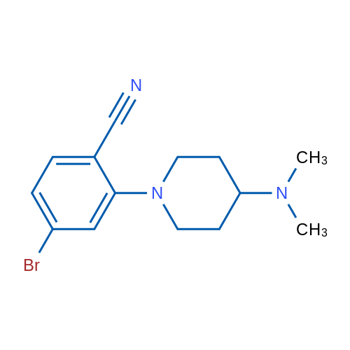 4-Bromo-2-(4-(dimethylamino)piperidin-1-yl)benzonitrile 1g