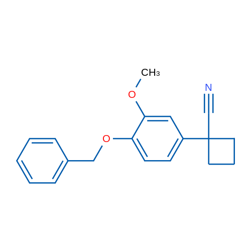 1-(4-(Benzyloxy)-3-methoxyphenyl)-cyclobutanecarbonitrile 1g