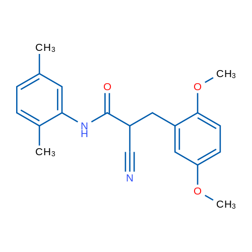 2-Cyano-3-(2,5-dimethoxyphenyl)-N-(2,5-dimethylphenyl)propanamide 1g