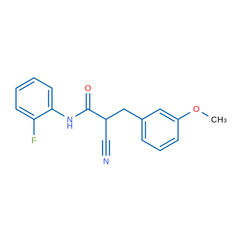 2-Cyano-N-(2-fluorophenyl)-3-(3-methoxyphenyl)propanamide 1g