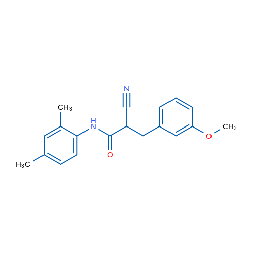 2-Cyano-N-(2,4-dimethylphenyl)-3-(3-methoxyphenyl)propanamide 1g