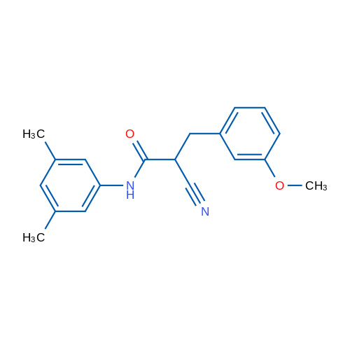 2-Cyano-N-(3,5-dimethylphenyl)-3-(3-methoxyphenyl)propanamide 1g
