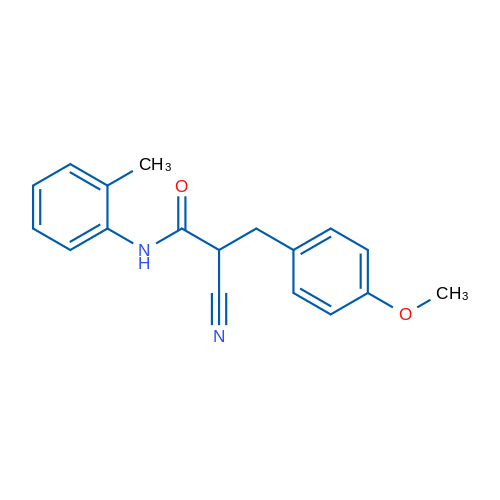 2-Cyano-3-(4-methoxyphenyl)-N-(2-methylphenyl)propanamide 1g