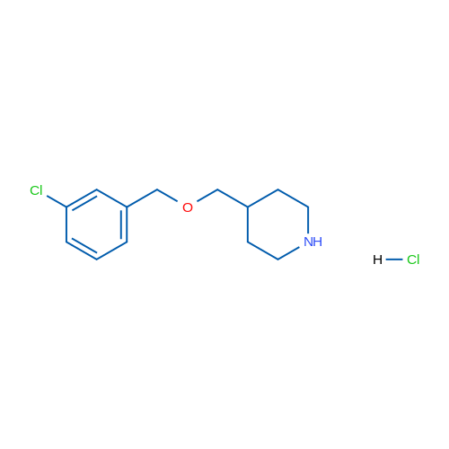 4-(((3-Chlorobenzyl)oxy)methyl)piperidine hydrochloride 1g