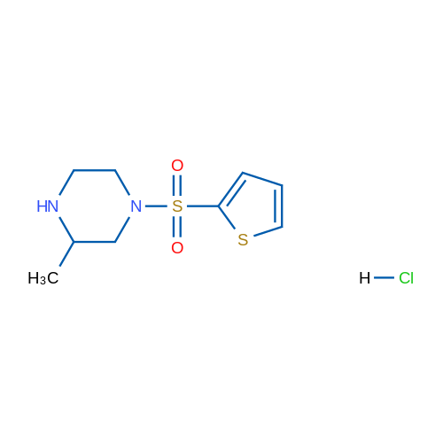 3-Methyl-1-(thiophen-2-ylsulfonyl)piperazine hydrochloride 1g