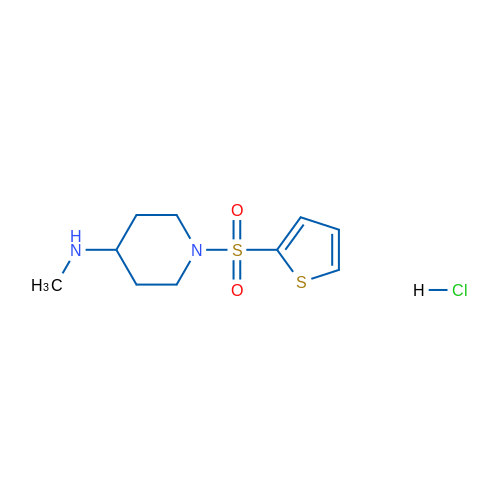 N-Methyl-1-(thiophen-2-ylsulfonyl)piperidin-4-amine hydrochloride 1g