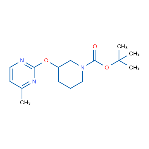 tert-Butyl 3-((4-methylpyrimidin-2-yl)oxy)piperidine-1-carboxylate 1g