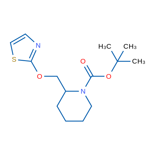 tert-Butyl 2-((thiazol-2-yloxy)methyl)piperidine-1-carboxylate 1g