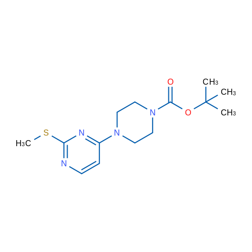 tert-Butyl 4-(2-(methylthio)pyrimidin-4-yl)piperazine-1-carboxylate 1g