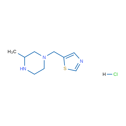 5-((3-Methylpiperazin-1-yl)methyl)thiazole hydrochloride 1g