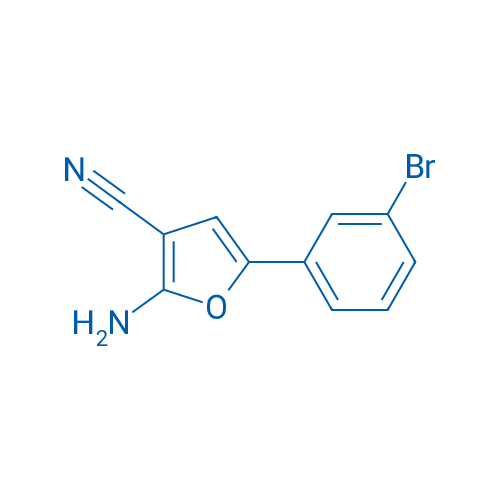 2-Amino-5-(3-bromophenyl)furan-3-carbonitrile 1g
