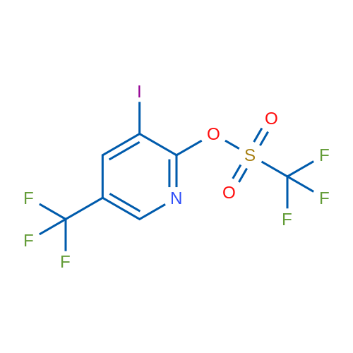 3-Iodo-5-(trifluoromethyl)pyridin-2-yltrifluoromethanesulfonate 250mg