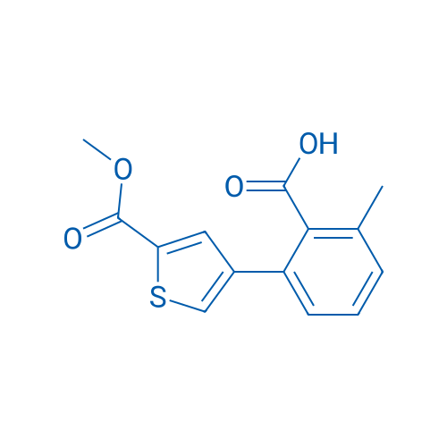 2-(5-(Methoxycarbonyl)thiophen-3-yl)-6-methylbenzoic acid 1g