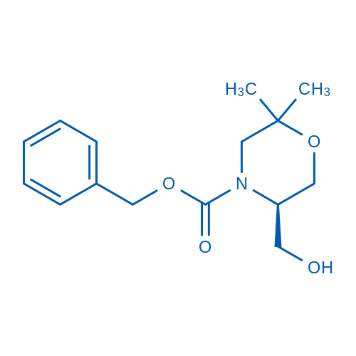 (R)-Benzyl 5-(hydroxymethyl)-2,2-dimethylmorpholine-4-carboxylate 1g