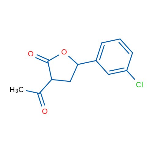 3-Acetyl-5-(3-chlorophenyl)dihydrofuran-2(3H)-one 1g