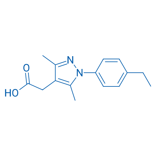 2-(1-(4-Ethylphenyl)-3,5-dimethyl-1H-pyrazol-4-yl)acetic acid 1g