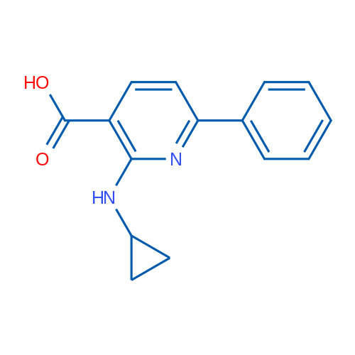 2-(Cyclopropylamino)-6-phenylnicotinic acid 1g