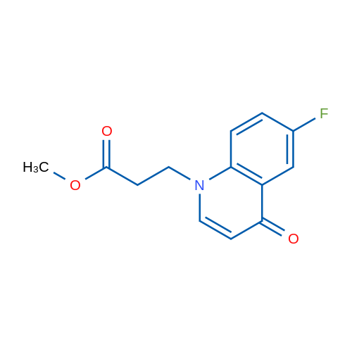 Methyl 3-(6-fluoro-4-oxoquinolin-1(4H)-yl)propanoate 1g