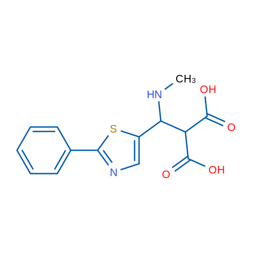 2-((Methylamino)(2-phenylthiazol-5-yl)methyl)malonic acid 5g