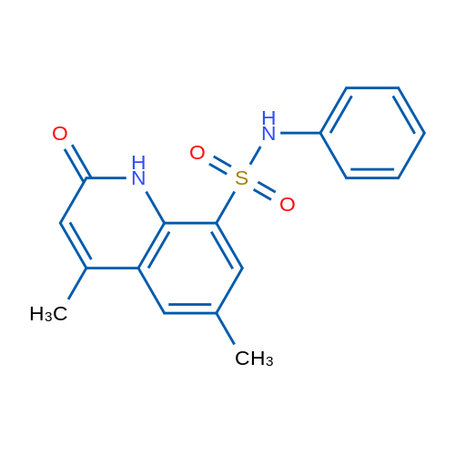 4,6-Dimethyl-2-oxo-N-phenyl-1,2-dihydroquinoline-8-sulfonamide 1g