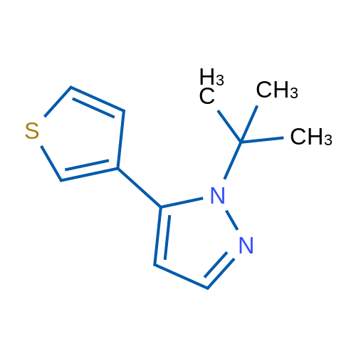 1-(tert-Butyl)-5-(thiophen-3-yl)-1H-pyrazole 1g
