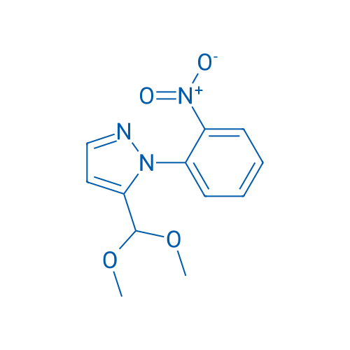 5-(Dimethoxymethyl)-1-(2-nitrophenyl)-1H-pyrazole 1g