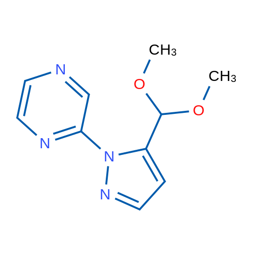 2-(5-(Dimethoxymethyl)-1H-pyrazol-1-yl)pyrazine 1g