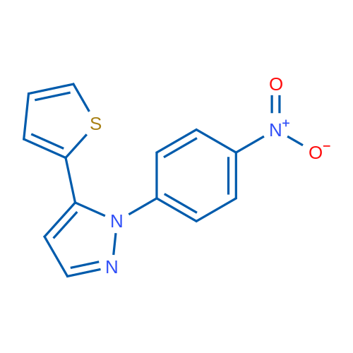 1-(4-Nitrophenyl)-5-(thiophen-2-yl)-1H-pyrazole 1g