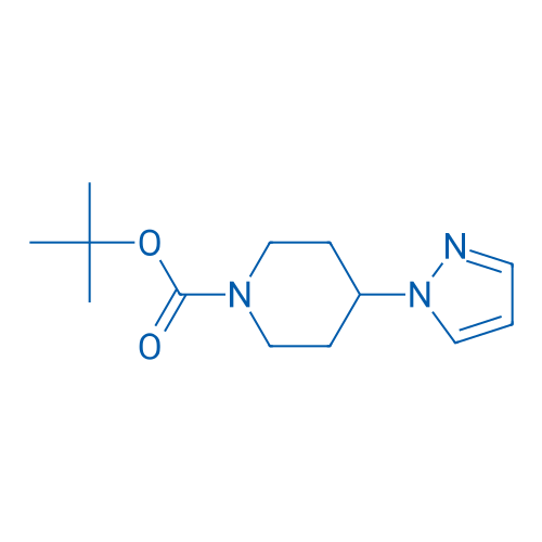 tert-Butyl 4-(1H-pyrazol-1-yl)piperidine-1-carboxylate 250mg