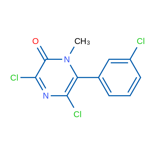 3,5-Dichloro-6-(3-chlorophenyl)-1-methylpyrazin-2(1H)-one 1g
