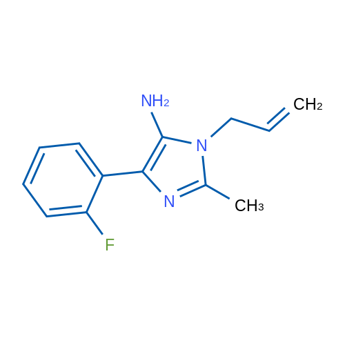 1-Allyl-4-(2-fluorophenyl)-2-methyl-1H-imidazol-5-amine 1g
