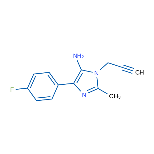 4-(4-Fluorophenyl)-2-methyl-1-(prop-2-yn-1-yl)-1H-imidazol-5-amine 1g