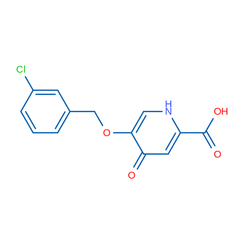 5-((3-Chlorobenzyl)oxy)-4-oxo-1,4-dihydropyridine-2-carboxylic acid 5g
