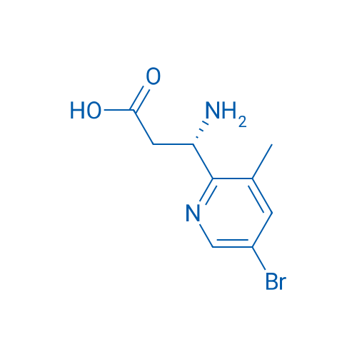 (3S)-3-amino-3-(5-bromo-3-methylpyridin-2-yl)propanoic acid 250mg