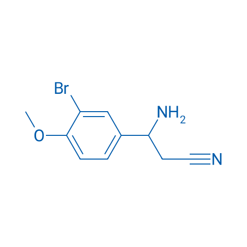 3-AMINO-3-(3-BROMO-4-METHOXYPHENYL)PROPANENITRILE 250mg