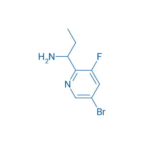 1-(5-Bromo-3-fluoropyridin-2-yl)propan-1-amine 250mg