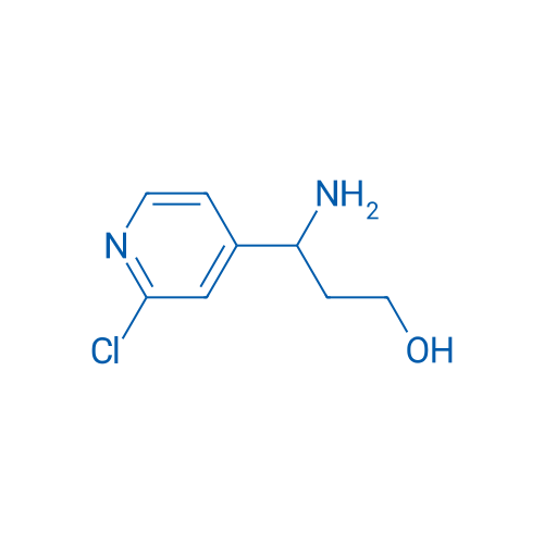 3-Amino-3-(2-chloropyridin-4-yl)propan-1-ol 250mg